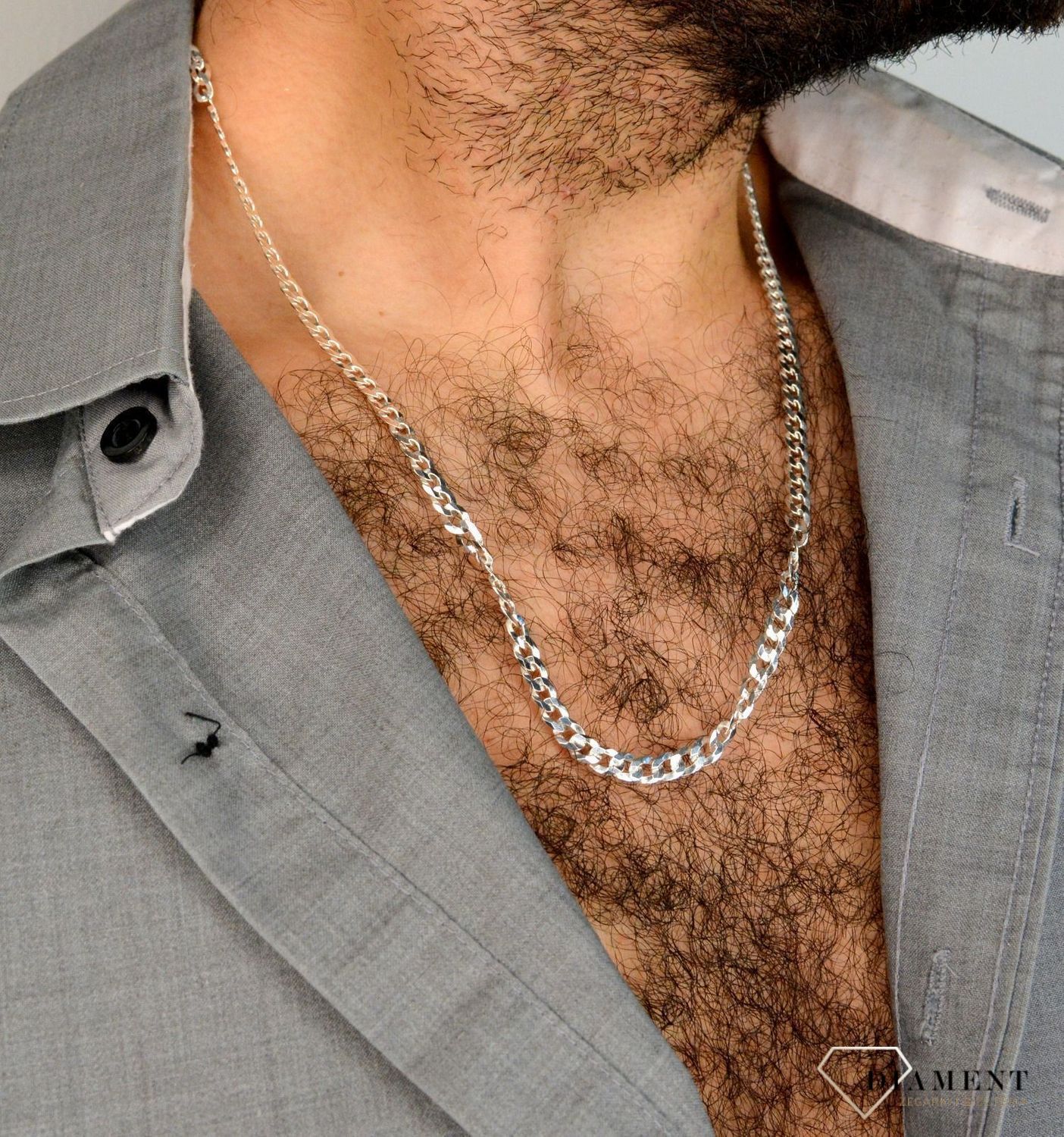 Srebrny łańcuszek o splocie pancerka 4,5 mm DIA-LAN-3823-120-925 4,5mm (2).jpg